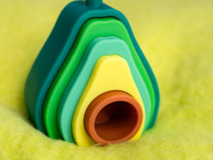 Szilikon avokádó készségfejlesztő játék