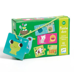 Djeco- Párosító puzzle - Ki hol lakik?