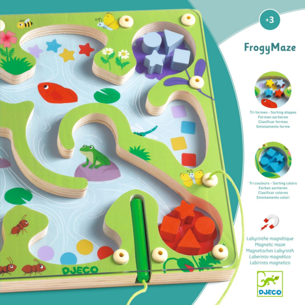 Íráselőkészítő, szortírozó - Mágneses labirintus - FrogyMaze - Image 3