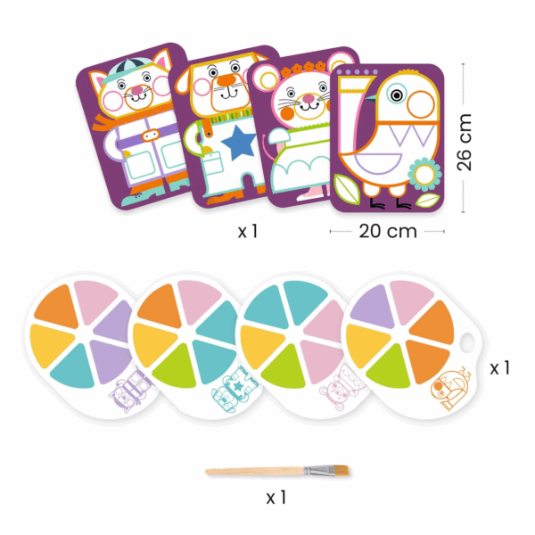 Djeco - Palettafestés - Pufók pofik - Image 2