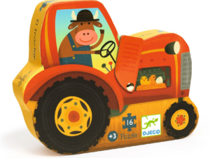 Formadobozos puzzle - Traktor, 16 db-os - The tractor