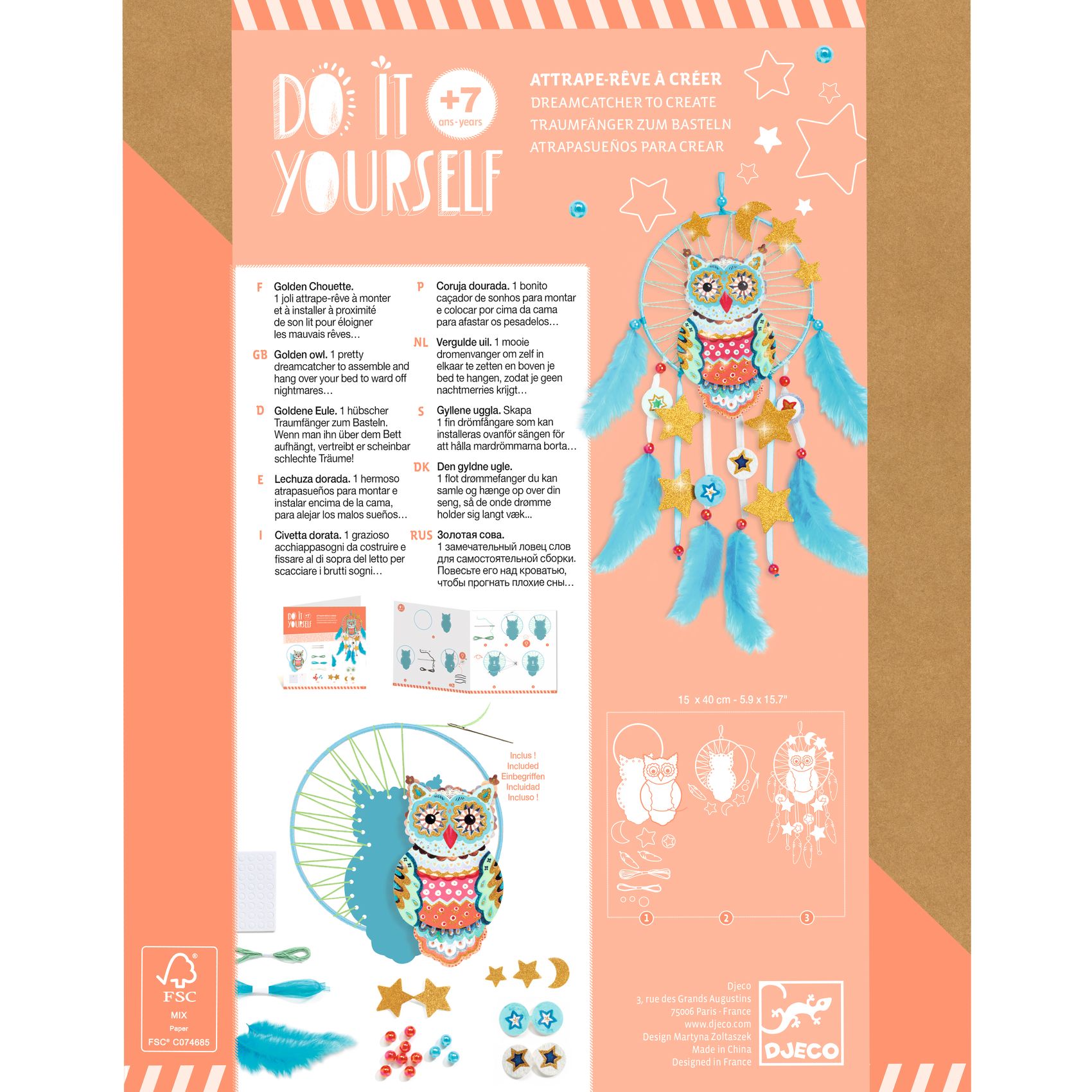 Készítsd magad! - Álomörző arany bagoly - Golden ow! - Image 7