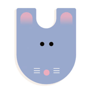 Állatdekor betű - U - Graphic animal letter