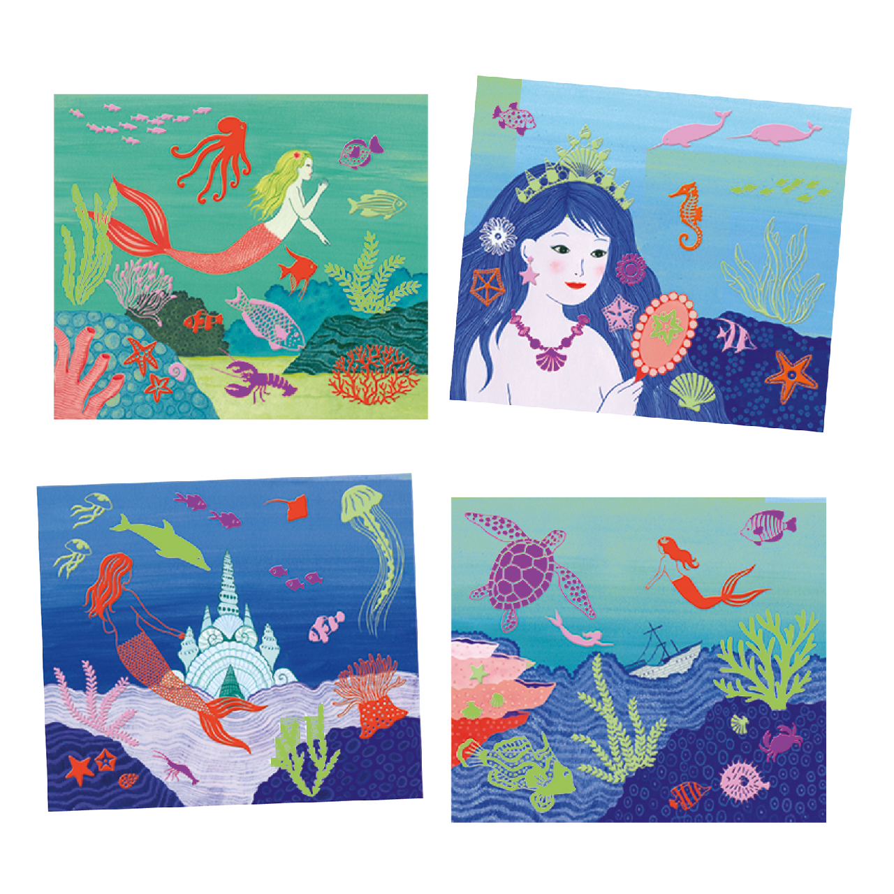 Artistic Patch - Csillámminta készítés - Óceán mélyén - Collages - Ocean - Image 3