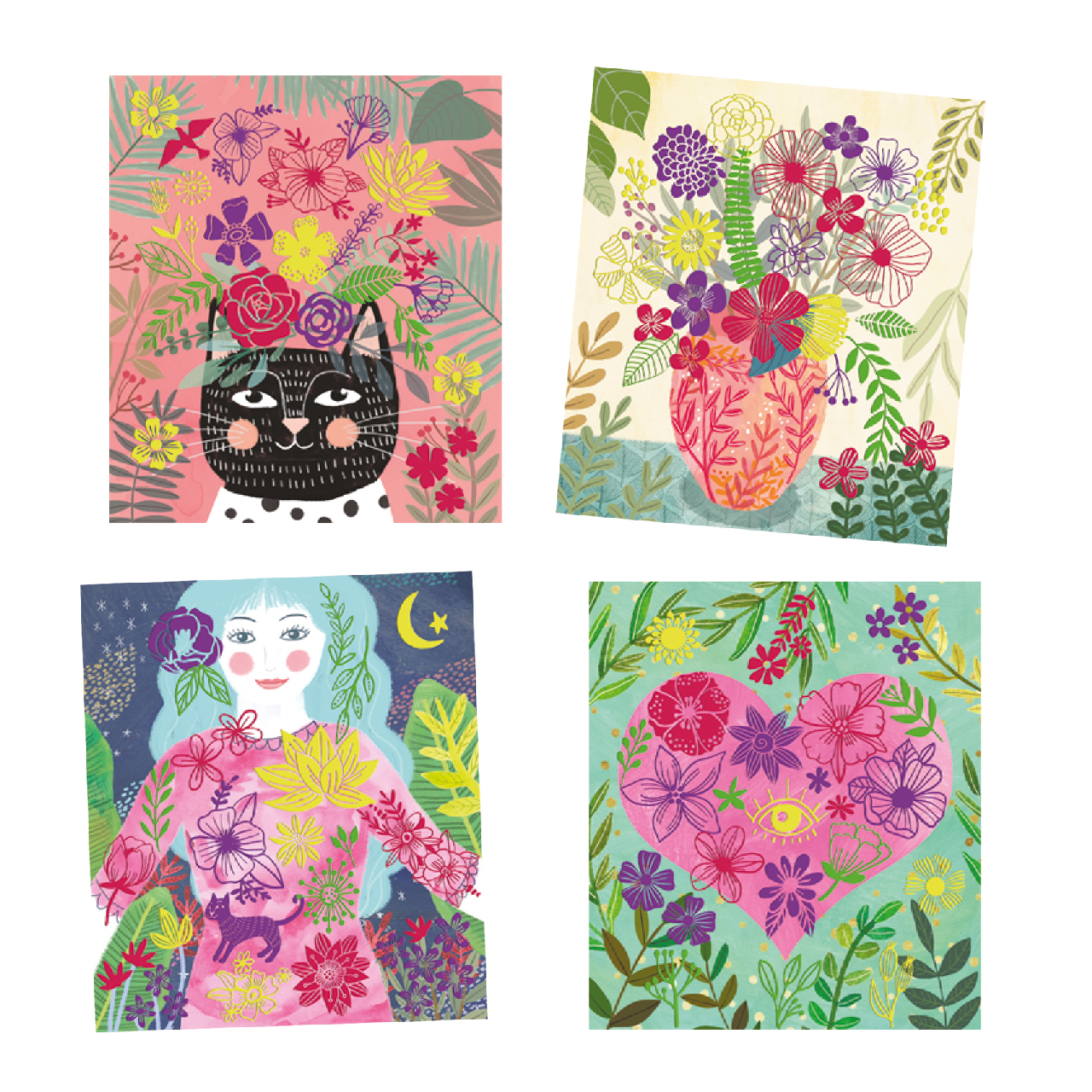 Artistic Patch - Csillámminta készítés - Virág szirmok - Collages - Petals - Image 3