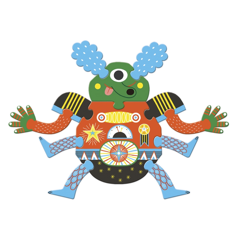 Óriás puzzle - SzörnyElek, 39 db-os - Barbazul - Image 3