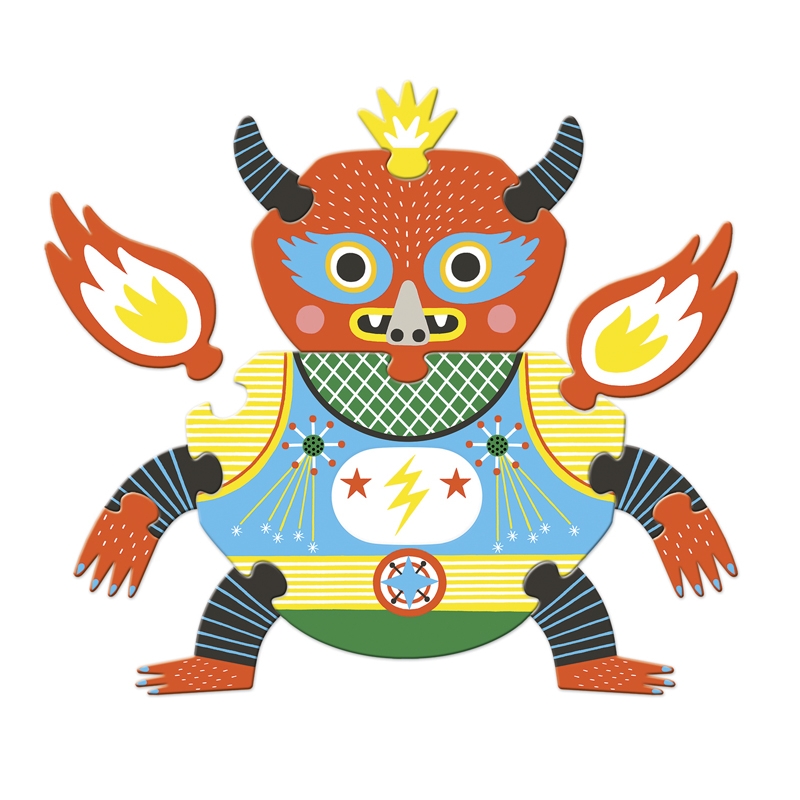 Óriás puzzle - SzörnyElek, 39 db-os - Barbazul - Image 4