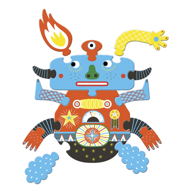 Óriás puzzle - SzörnyElek, 39 db-os - Barbazul - Image 5