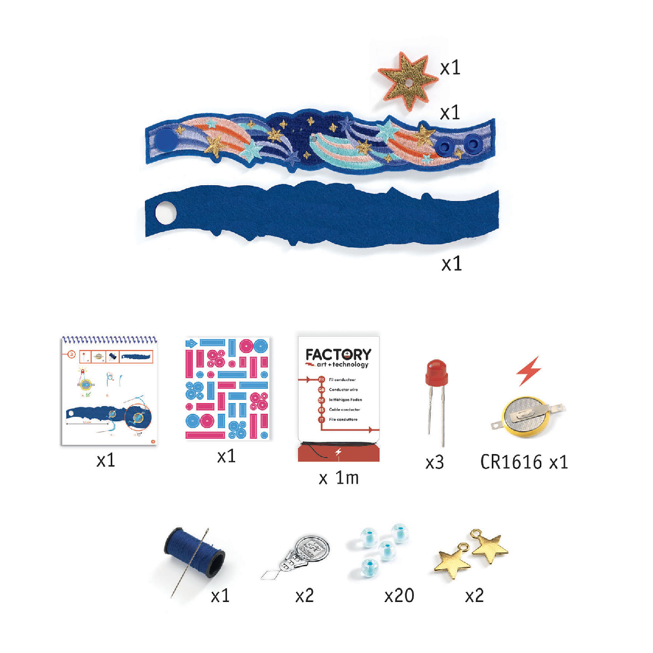 E-textil műhely - Csillagfény karkötő - Nova - Image 5