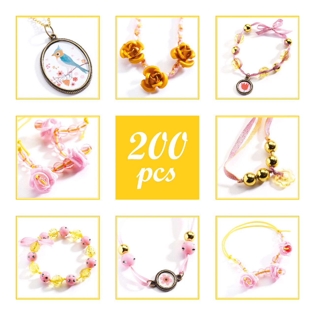 Ékszerkészító készlet - Gyöngyök és virágok - Pearls and flowers - Image 4