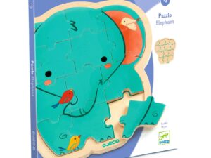 Fa puzzle - Elefánt, 14 db-os - Puzzlo Elephant