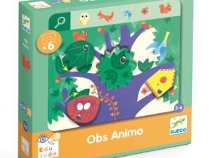 Fejlesztő játék, megfigyelés - Keress és pörgess, Állatok - Eduludo Obs Animo