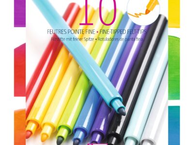 Filctoll készlet - Szivárvány, 10 színű - Rainbow