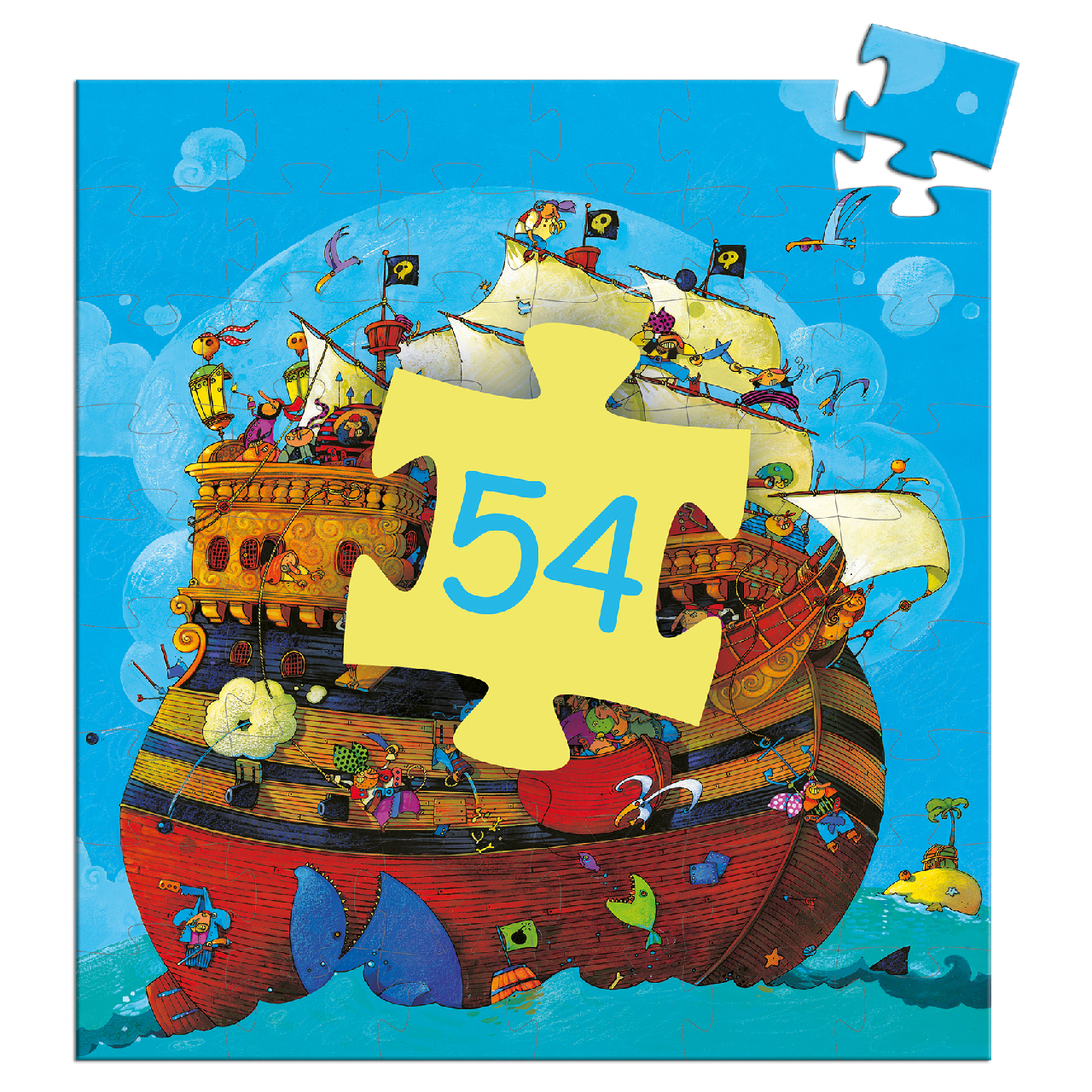 Formadobozos puzzle - Barbarossa hajója, 54 db-os - Barbarossa's Boat - Image 4