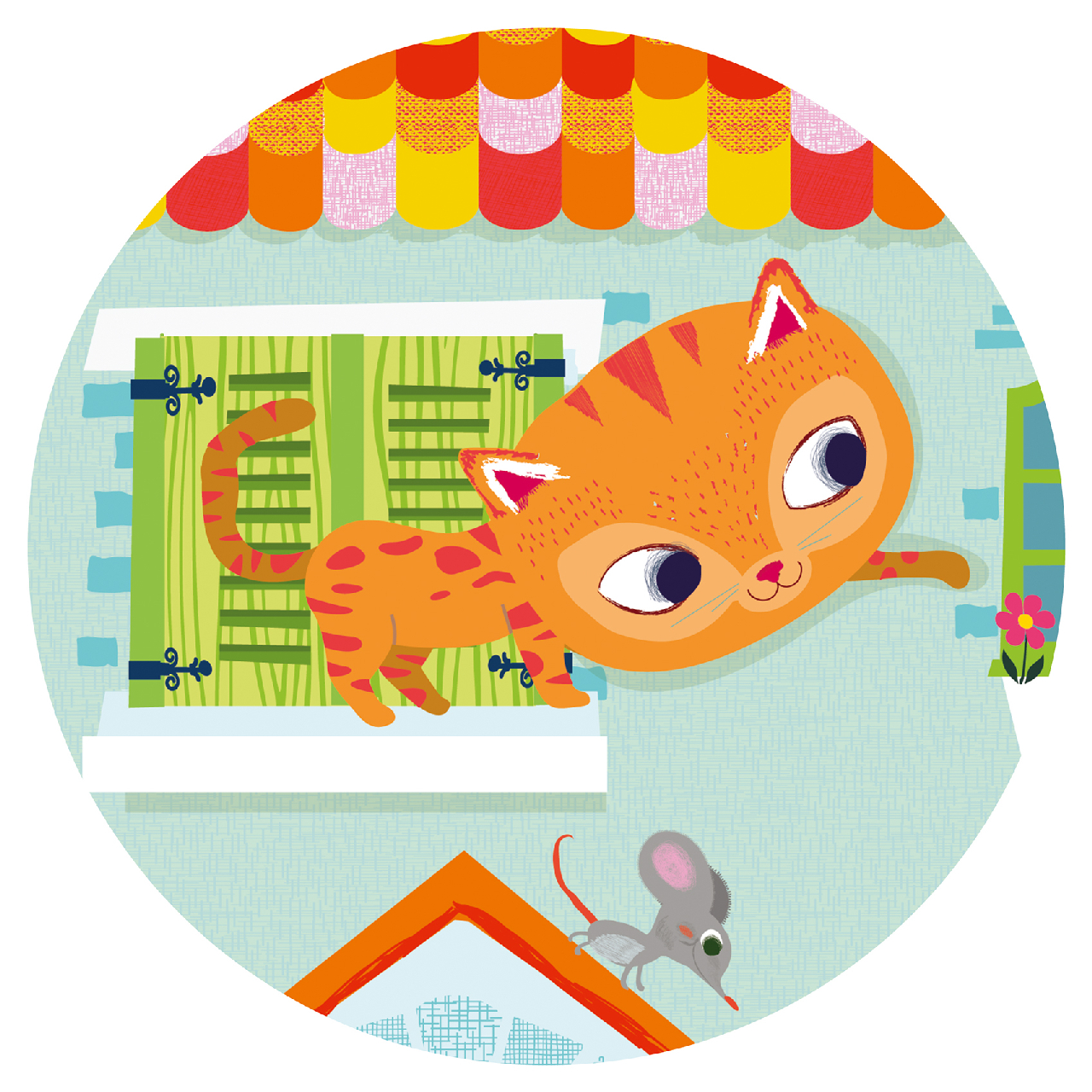 Formadobozos puzzle - Cicus és barátai, 24 db-os - Pachat and his friends - Image 5