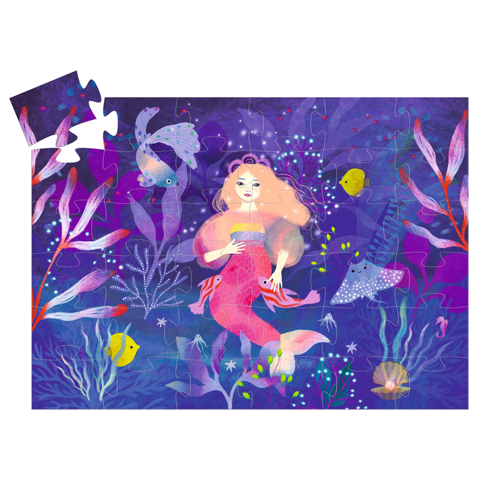 Formadobozos puzzle - Ella a sellő, 36 db-os - Ella, the mermaid - Image 4