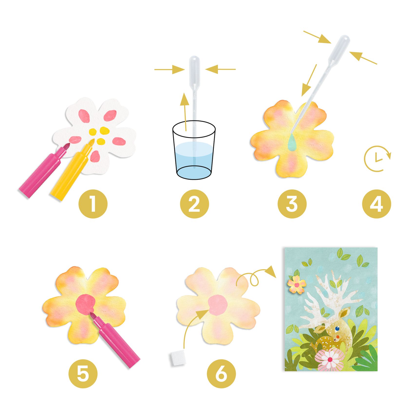 Itatóspapír színező - Csak kreatívan - With blotting paper - Image 5