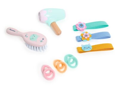 Játékbaba kiegészítő, szépítkezés - Baba fodrászkészlet - Hairdressing set