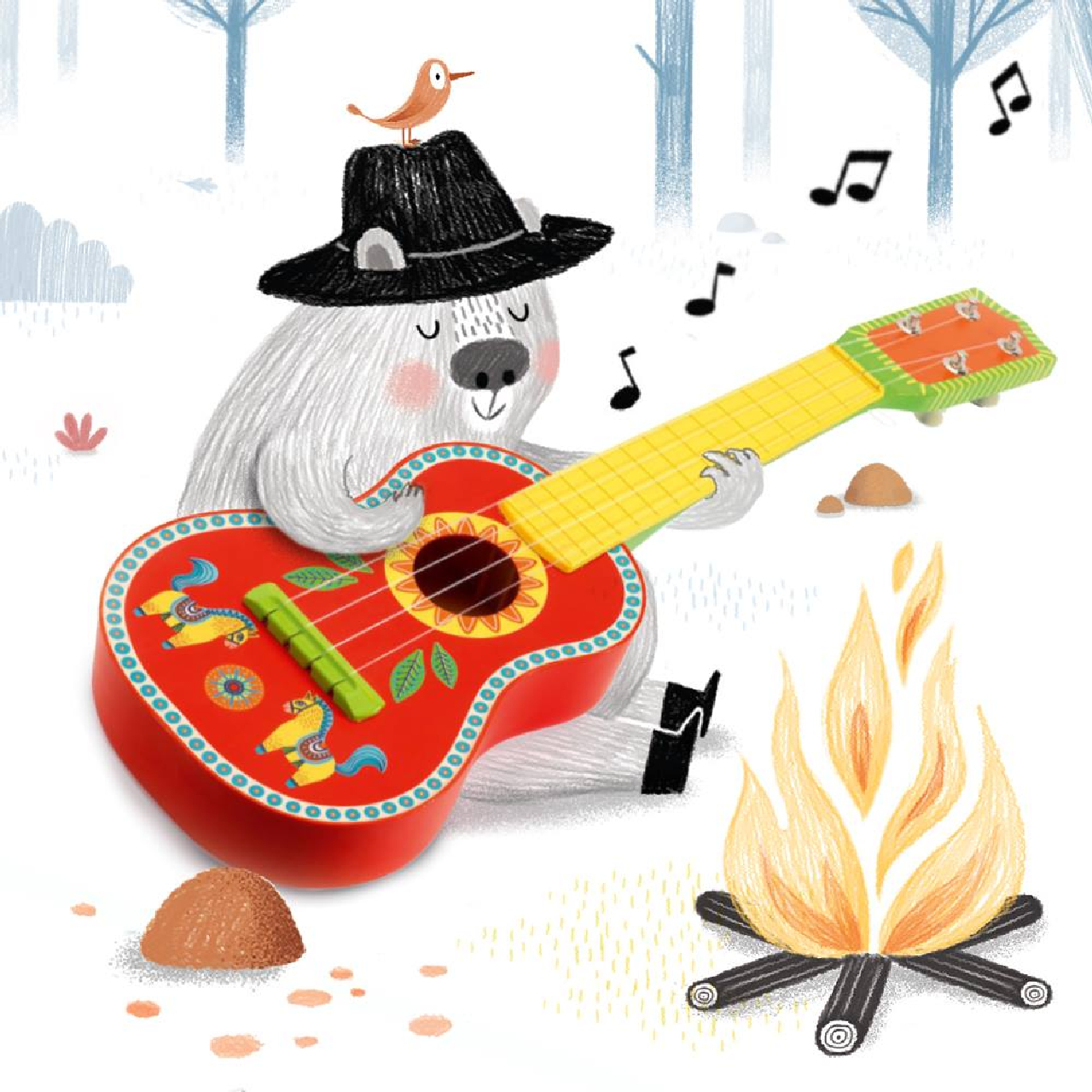 Játékhangszer - Kis gitár, 4 húros - Ukulélé - Image 3