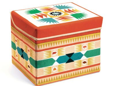 Játéktároló ülőke - Indián - Teepee toy box