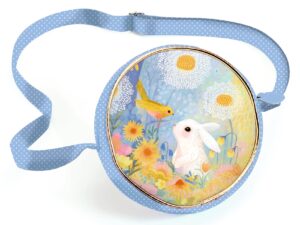 Kerek oldaltáska - Fehér nyuszi - White rabbit