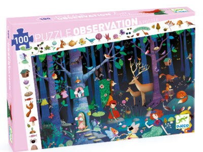 Megfigyeltető puzzle - Elvarázsolt erdő, 100 db-os - Enchanted Forest