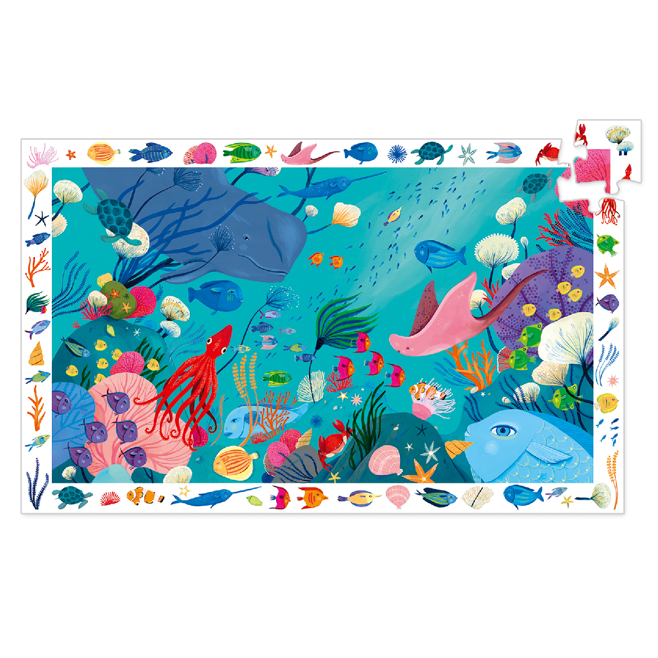 Megfigyeltető puzzle - Tengerben, 54 db-os - Aquatic - Image 3