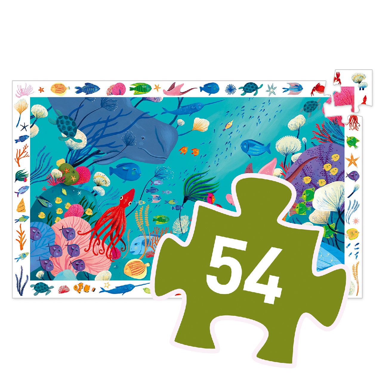 Megfigyeltető puzzle - Tengerben, 54 db-os - Aquatic - Image 4