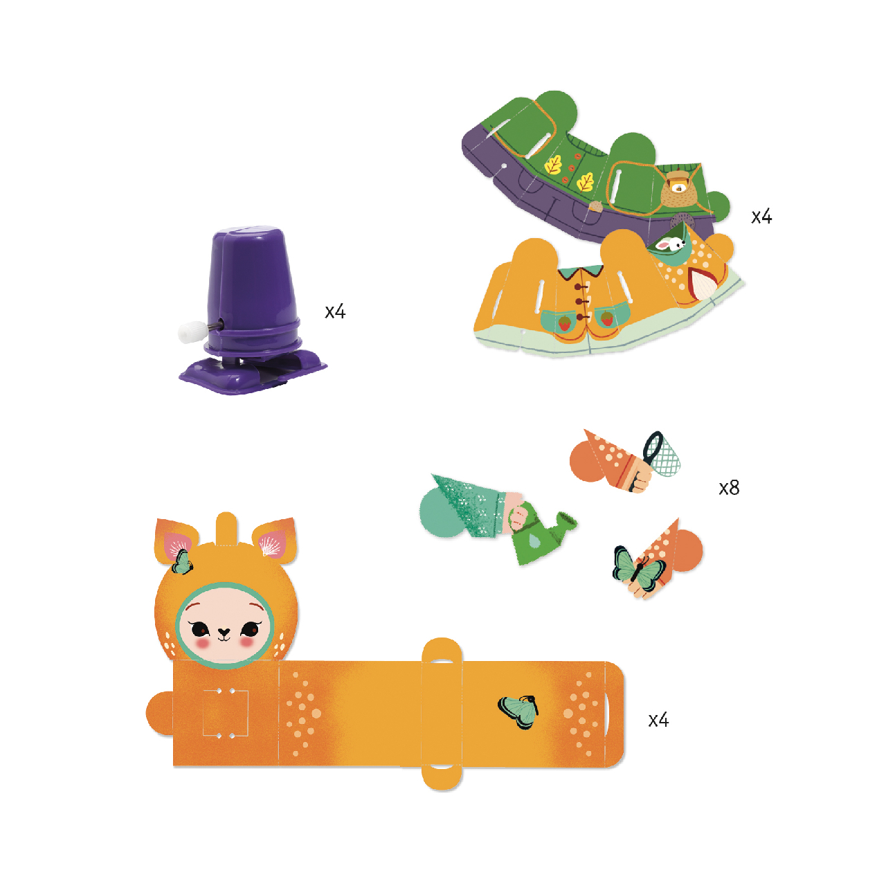 Készítsd magad! - Lépegető erdei lények - Cute forest creatures - Image 3