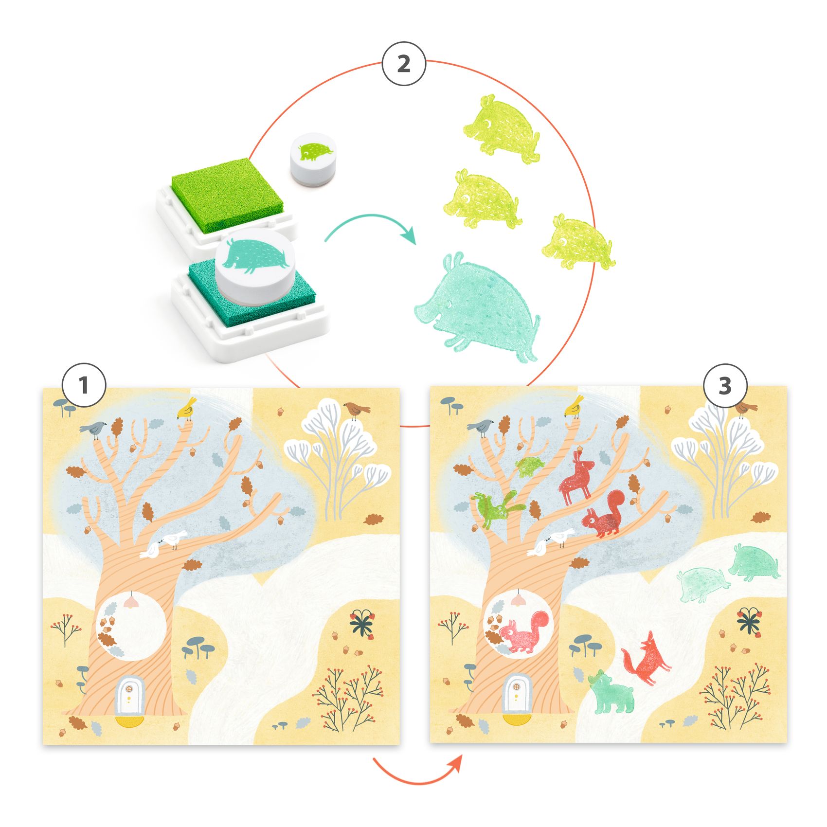 Kreatív nyomdakészlet - Erről-arról - Out and about - Image 4