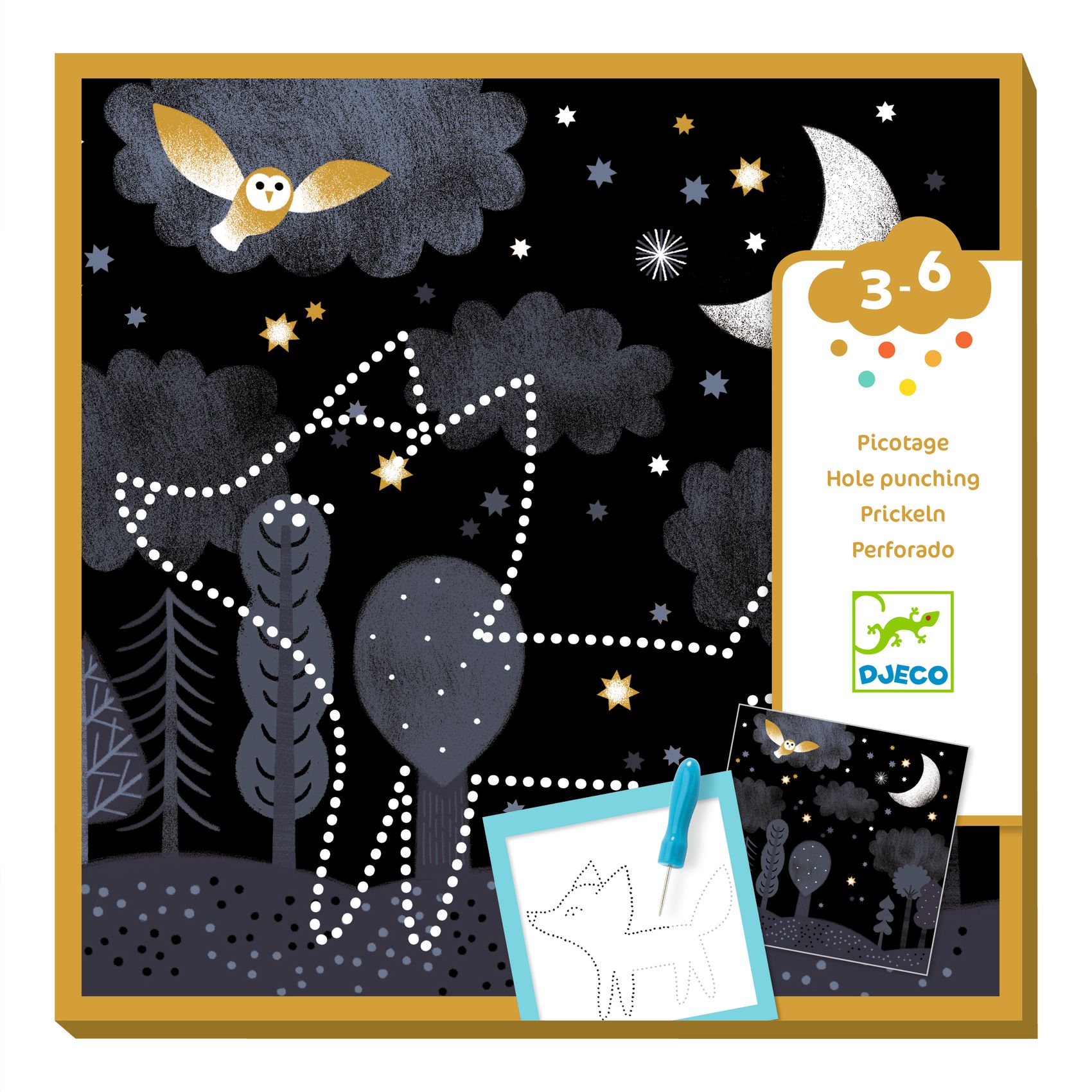 Lyukasztós képkészítés - Éjszakai állatok - Image reveal - Image 6