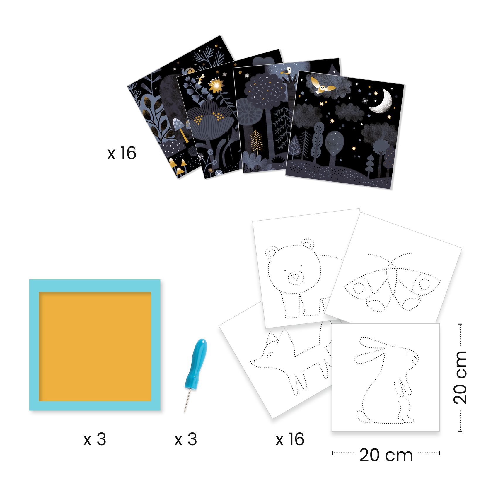 Lyukasztós képkészítés - Éjszakai állatok - Image reveal - Image 4