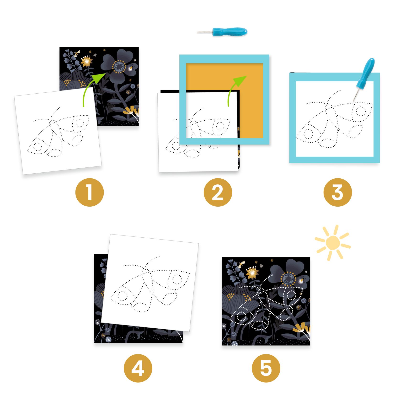 Lyukasztós képkészítés - Éjszakai állatok - Image reveal - Image 5