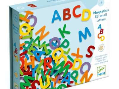 Mágneses betűkészlet - Színes nagybetűk - 83 small letters
