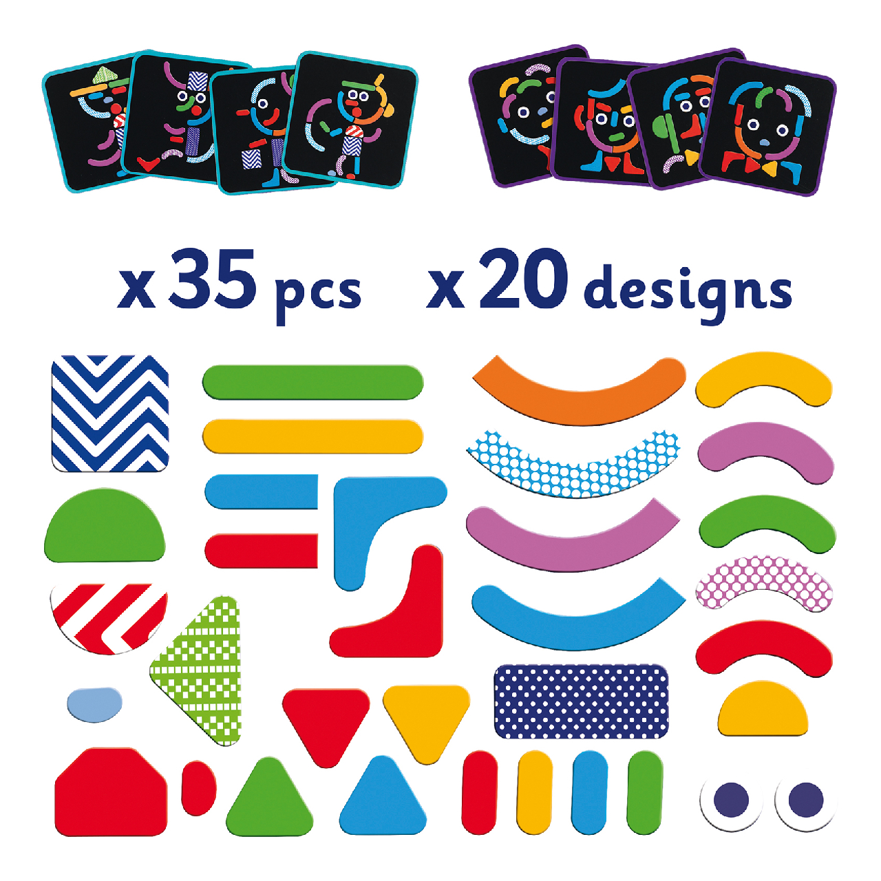 Mágneses képkirakó - Geometriai formák - Geocharacter - Image 4