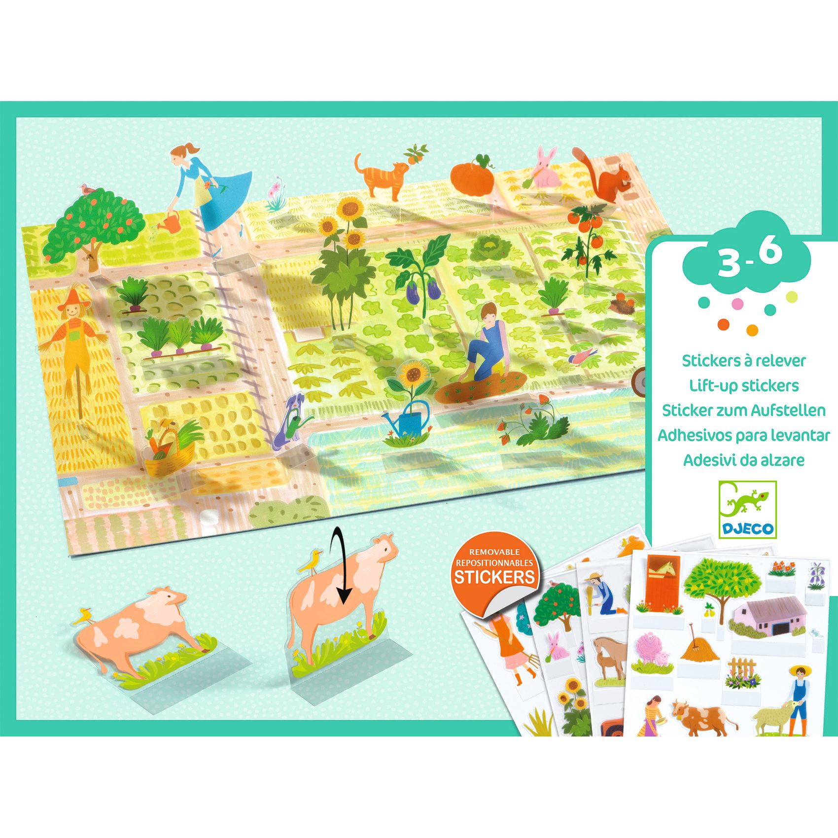 Matricázós sztorik, 3D - Élet vidéken - Lift-up stickers - Farm - Image 6