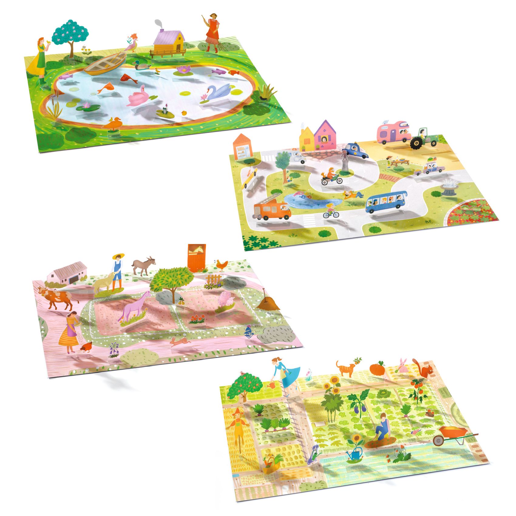 Matricázós sztorik, 3D - Élet vidéken - Lift-up stickers - Farm - Image 5