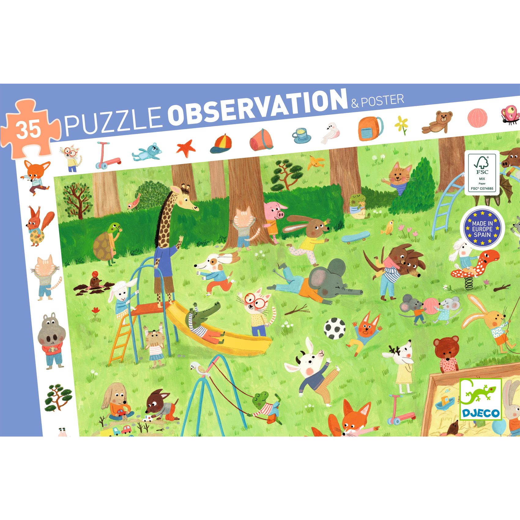 Megfigyeltető puzzle - Kisbarátok a kertben, 35 db-os - Little friends' garden - Image 6