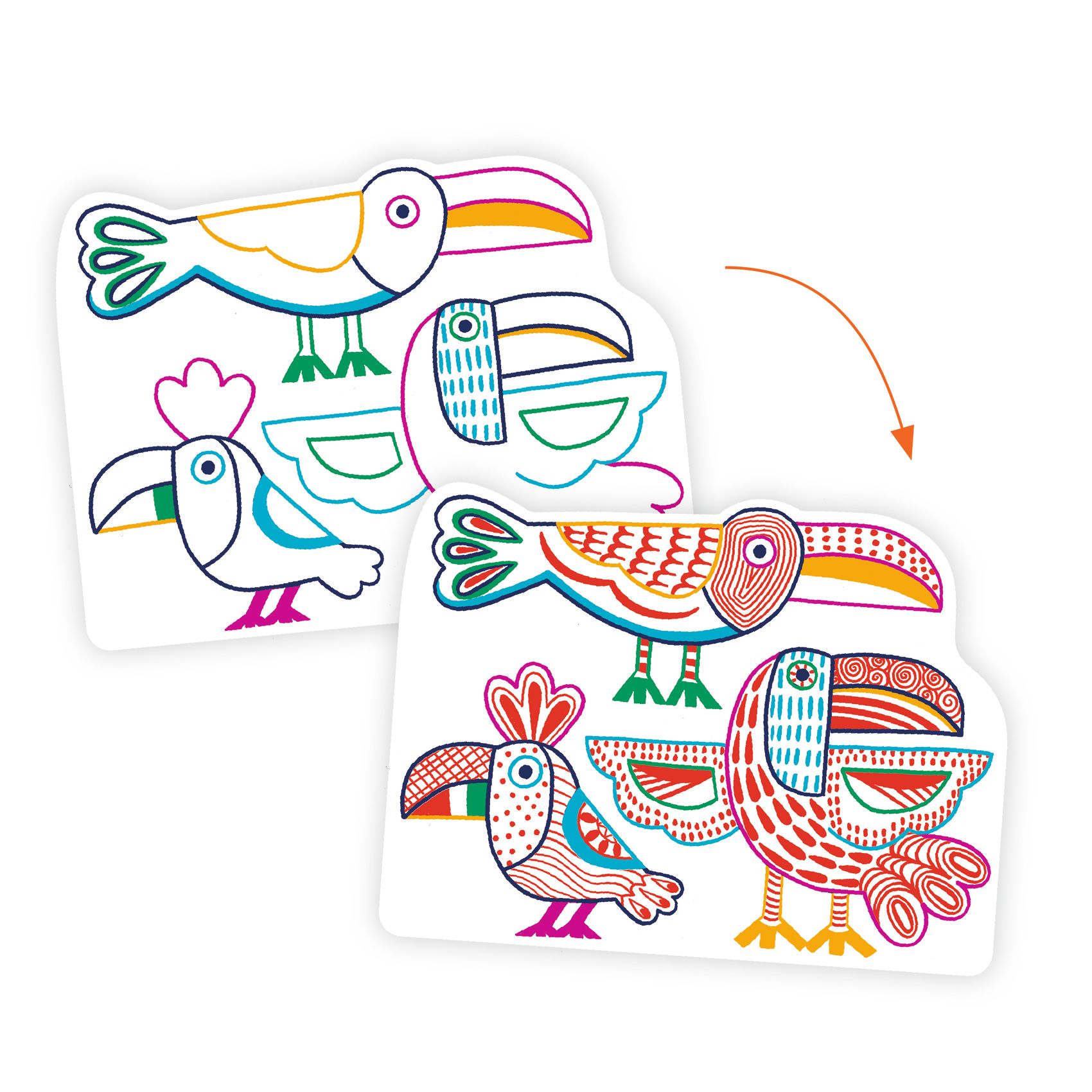 Meglepetés színező - Vadállatok - Wild families - Image 3