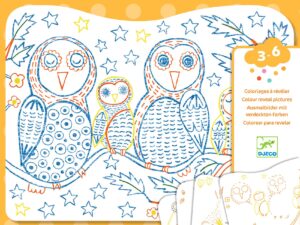 Meglepetés színező - Erdei állatok - Woodland families