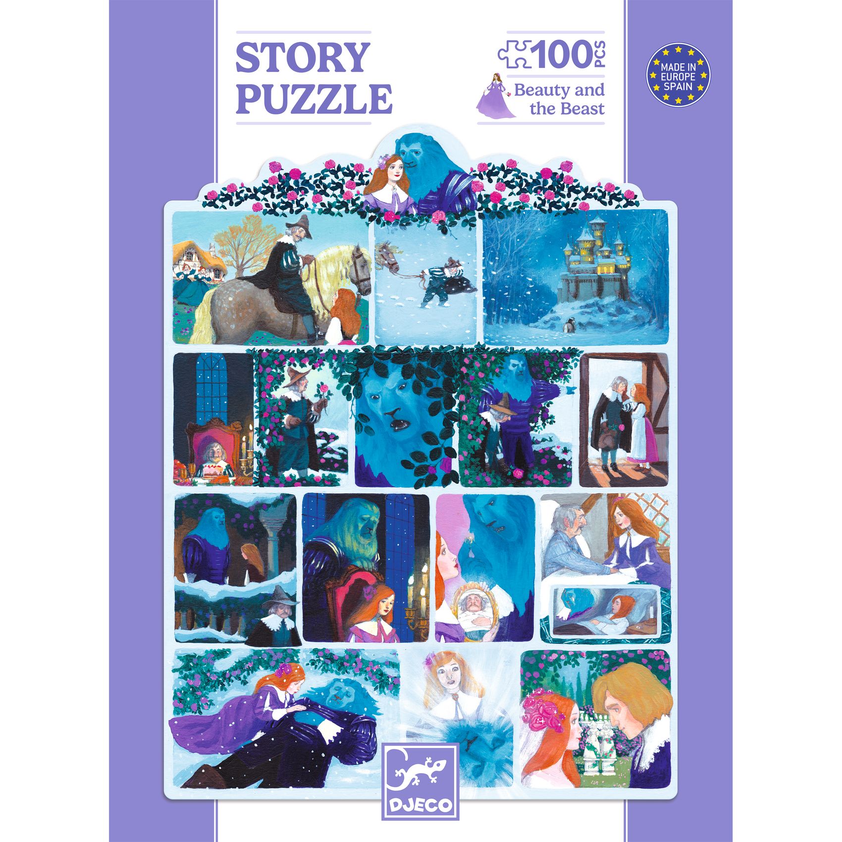 Mese puzzle - A szépség és a szörnyeteg, 100 db-os - Beauty and the Beast - Image 3