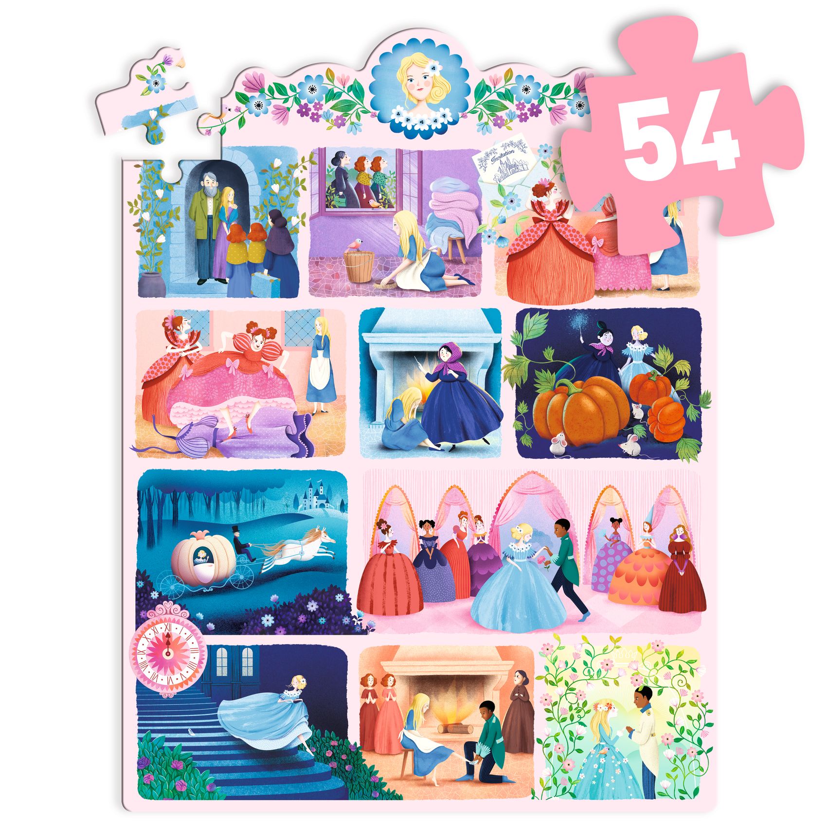 Mese puzzle - Hamupipőke, 54 db-os - Cinderella - Image 5