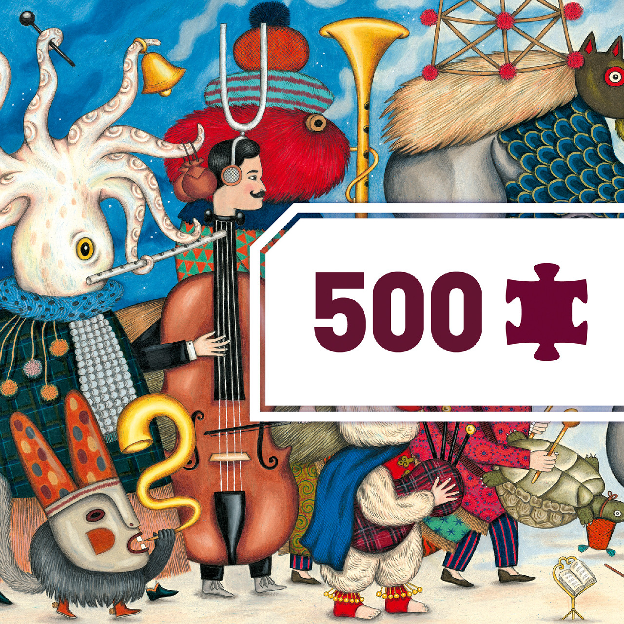 Művész puzzle - Fantasztikus zenekar, 500 db-os - Fantasy Orchestra - Image 4