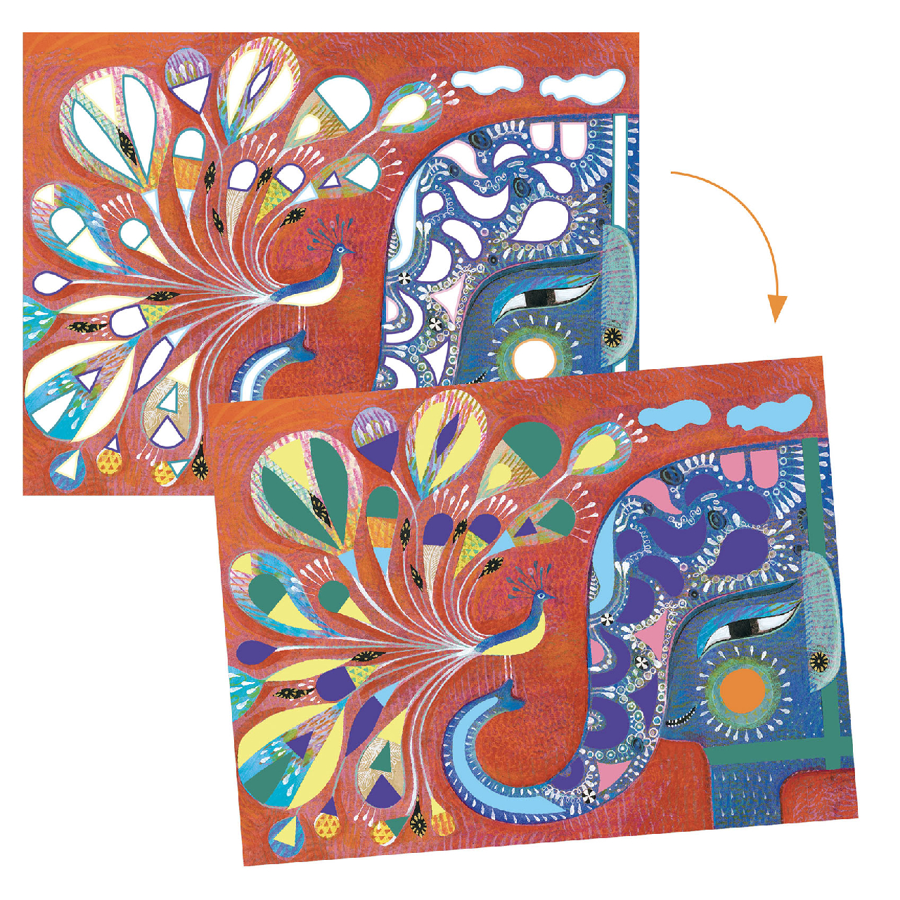 Művészeti műhely, festés - Indiai hangulat - India - Image 4