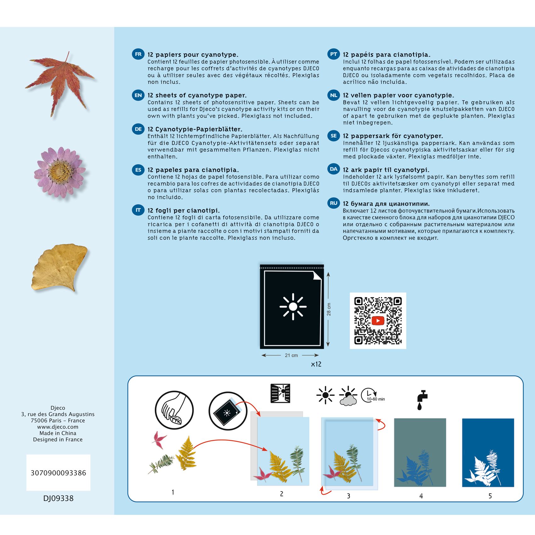 Művészeti műhely - Papírok a Cianotípia technikához - Cyanotype Paper - Image 3