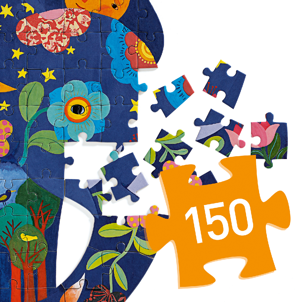 Művészeti puzzle - Elefánt, 150 db-os - Elephant - Image 4