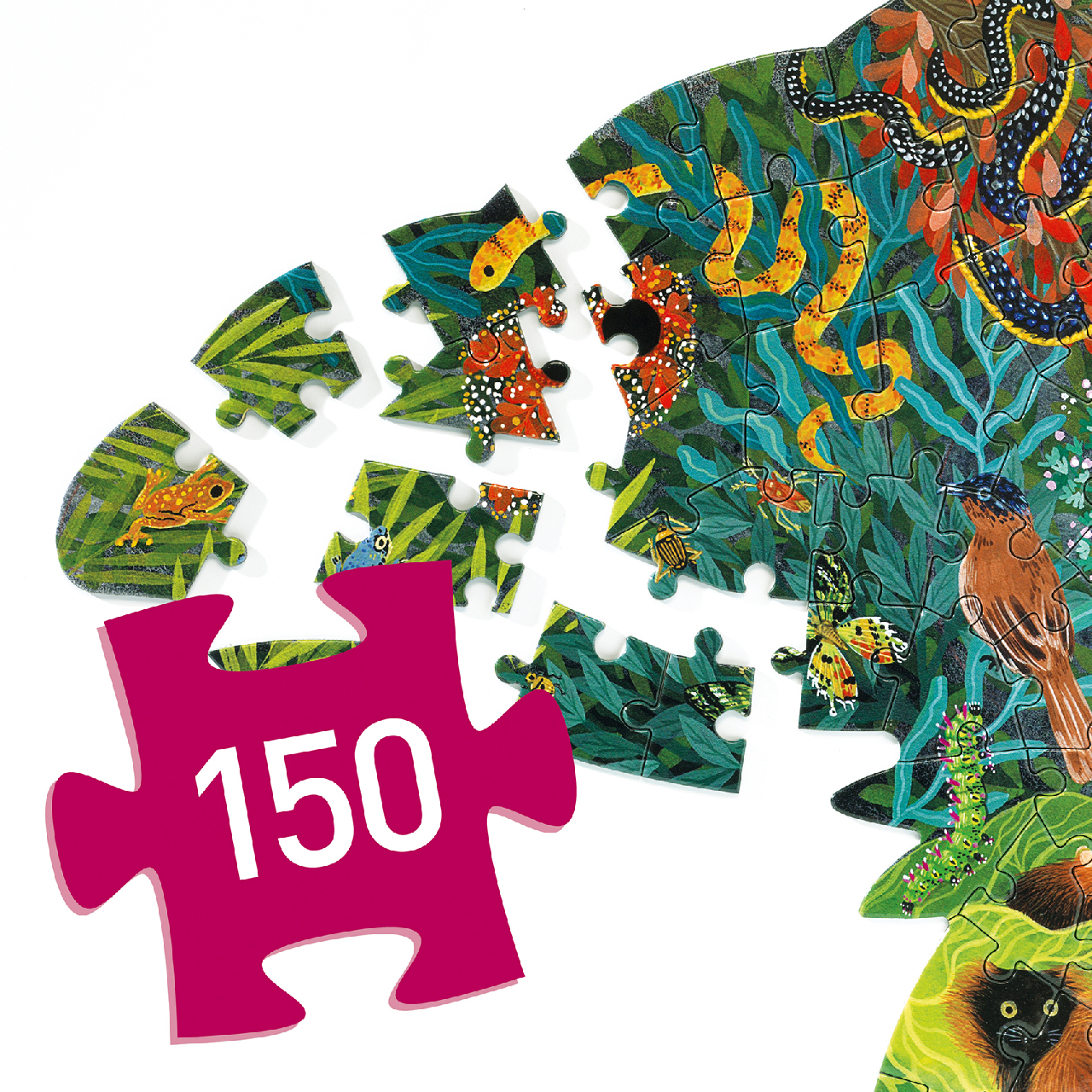 Művészeti puzzle - Kameleon, 150 db-os - Chameleon - Image 4