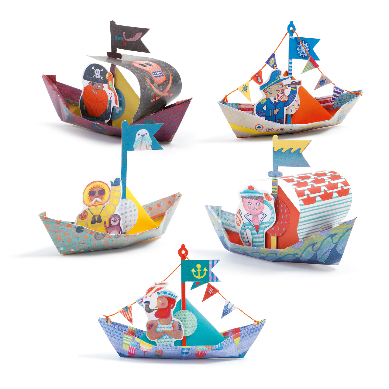 Origami - Papírcsónak - Floating boats - Image 3