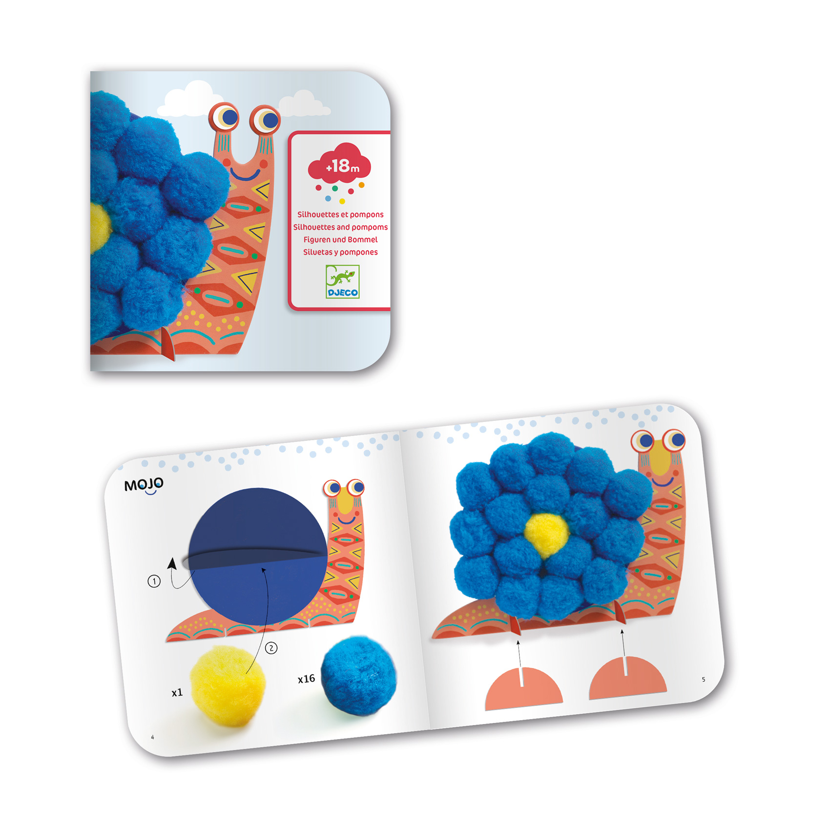 Pompom-kép készítés - Óriáspompomos állatok - Fluffy animals - Image 7