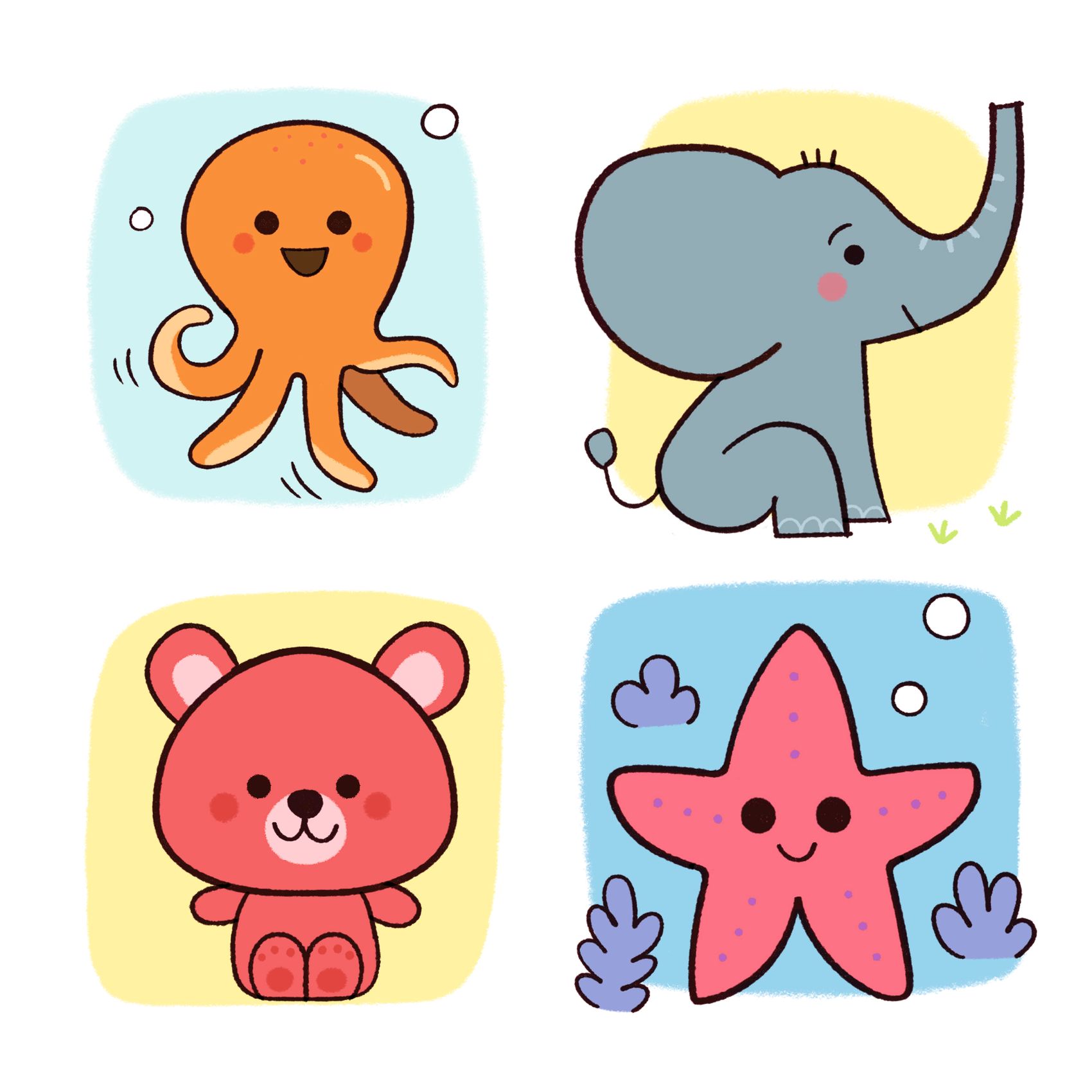 Rajzolás lépésről lépésre - Állatkölykök - Eduludo Step by step Babies and Co - Image 3